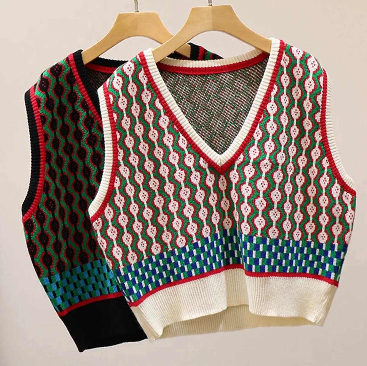 Mo Mo's Argyle Sweater Vests