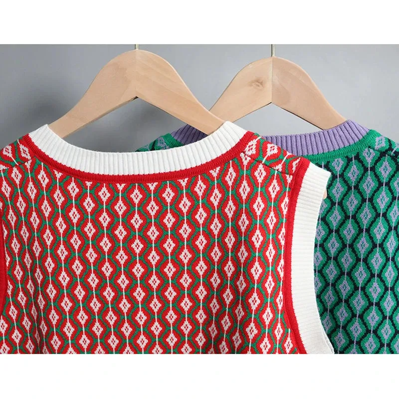 Mo Mo's Argyle Sweater Vests