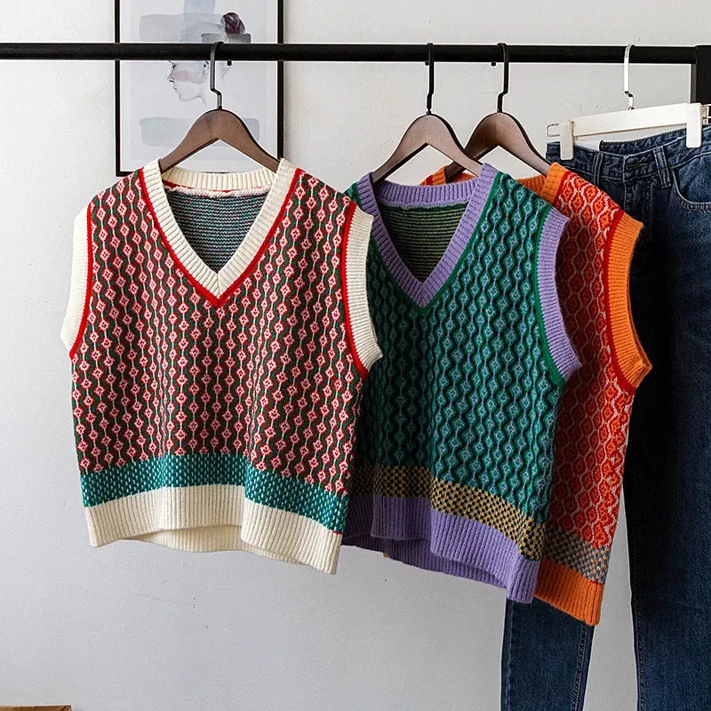 Mo Mo's Argyle Sweater Vests