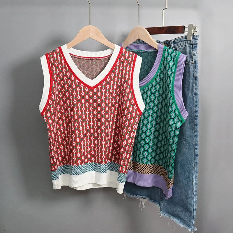 Mo Mo's Argyle Sweater Vests