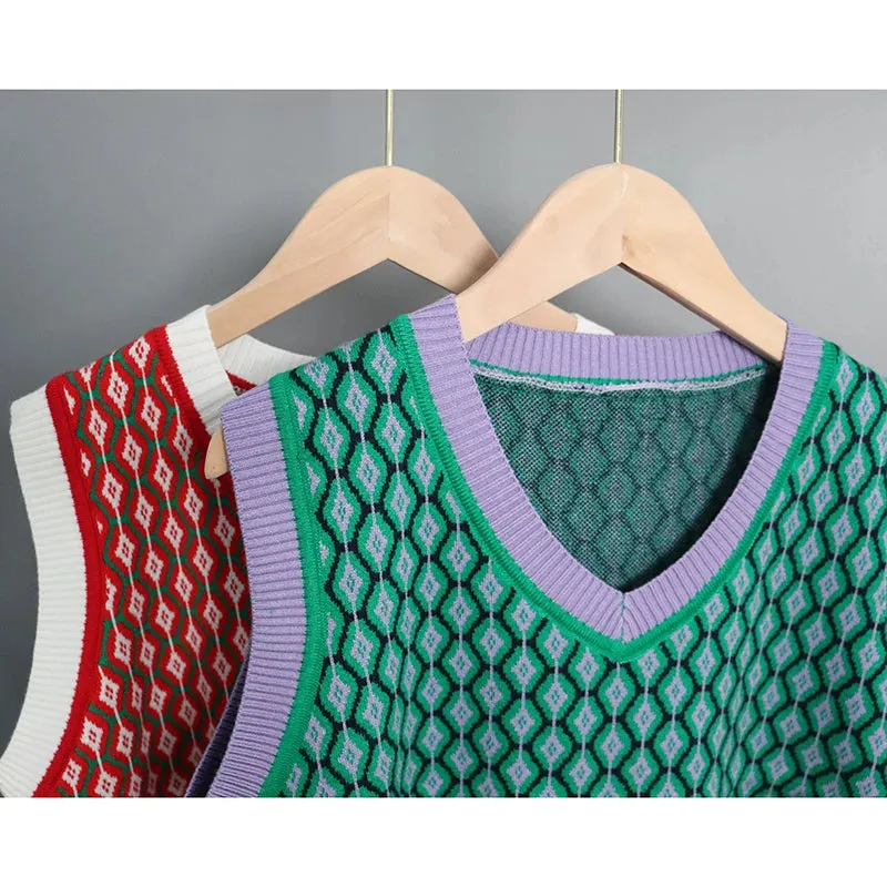 Mo Mo's Argyle Sweater Vests