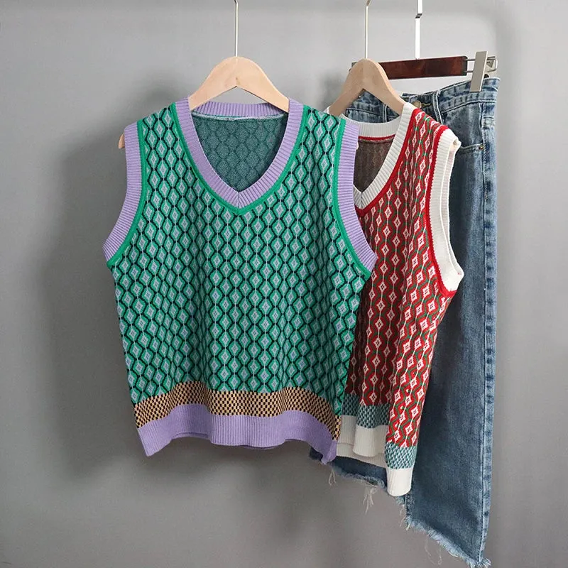 Mo Mo's Argyle Sweater Vests