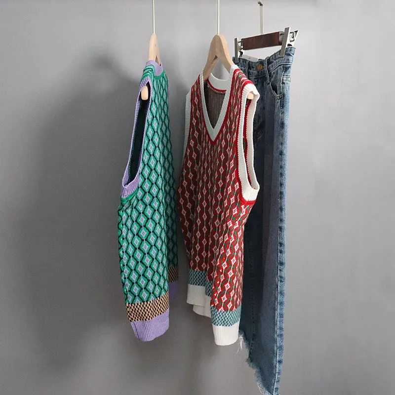 Mo Mo's Argyle Sweater Vests