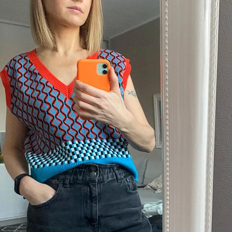 Mo Mo's Argyle Sweater Vests