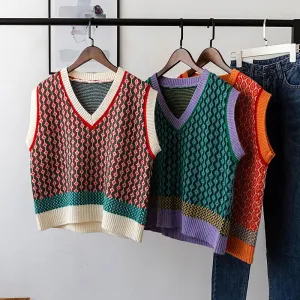 Mo Mo's Argyle Sweater Vests