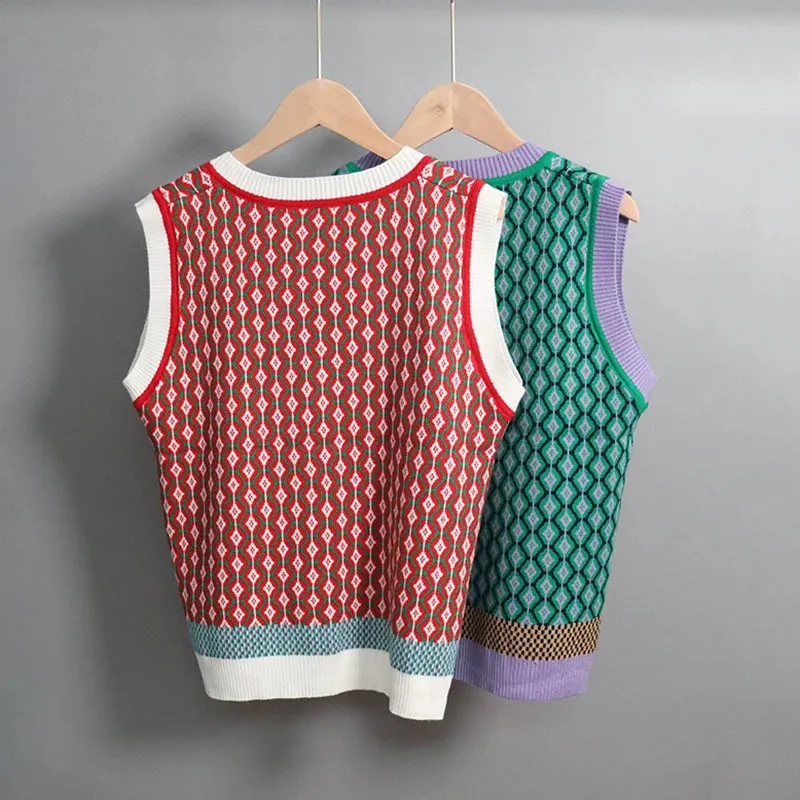 Mo Mo's Argyle Sweater Vests