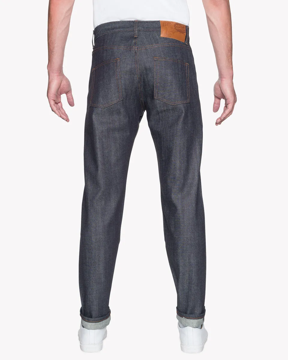 Naked & Famous Denim Easy Guy Relaxed Tapered Mens Jeans - Stretch Selvedge / Indigo