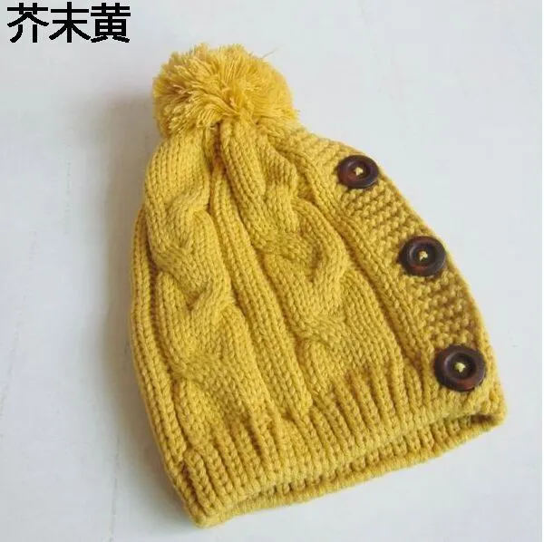 New  Winter Cap Women Warm Woolen Knitted Fashion Hat