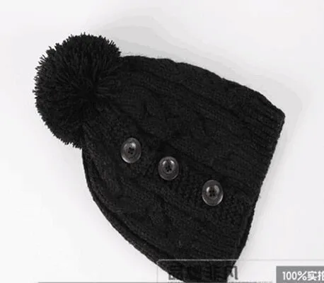 New  Winter Cap Women Warm Woolen Knitted Fashion Hat