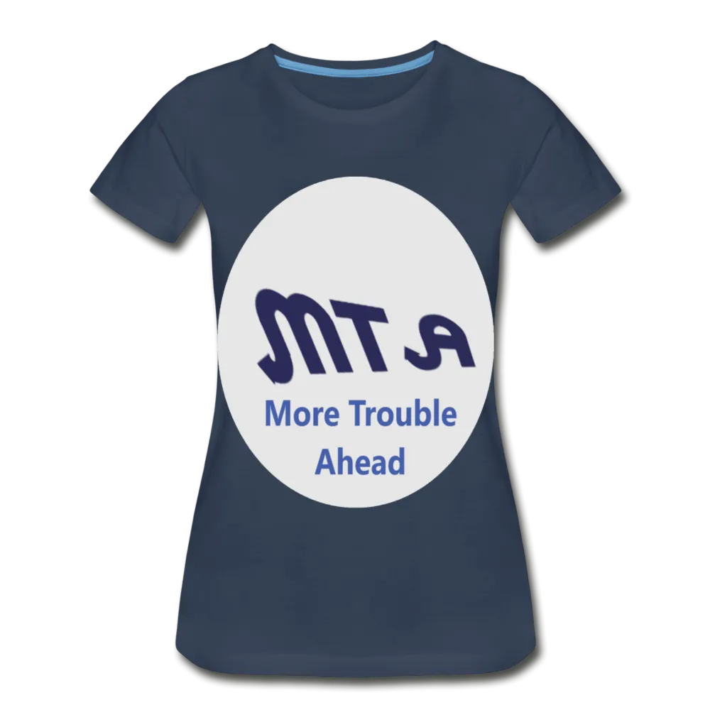New York City Subway train funny Logo parody Womens Premium Organic T-Shirt