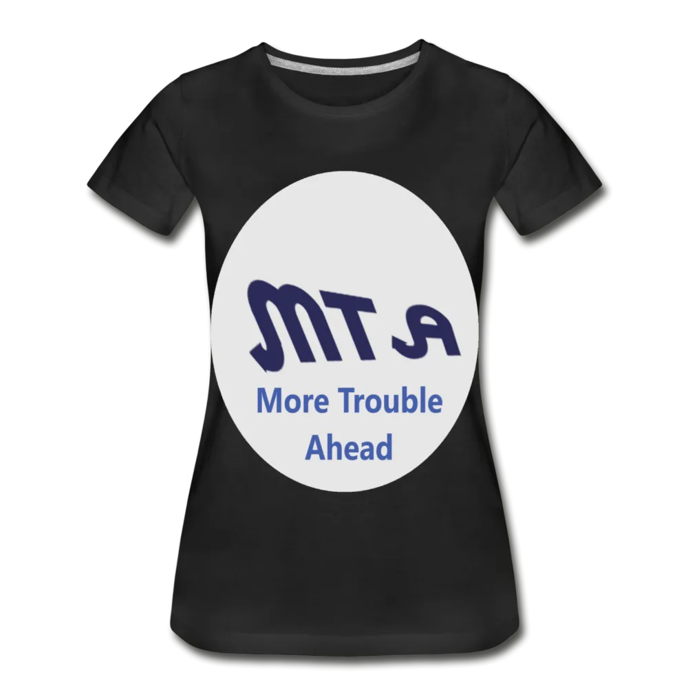 New York City Subway train funny Logo parody Womens Premium Organic T-Shirt