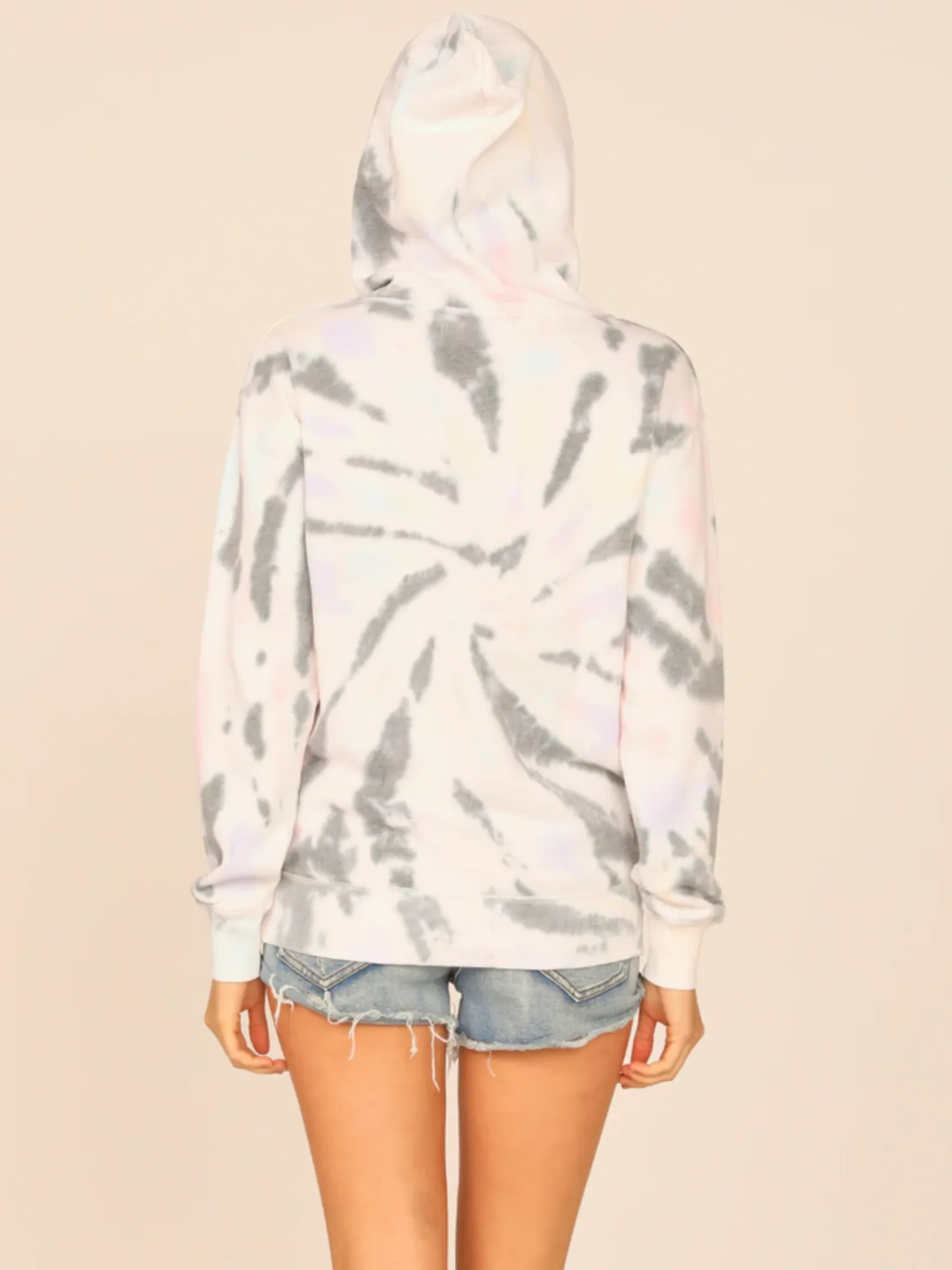 Ocean Drive Saltwater Swirl Tie Dye Burnout Pullover Hoodie