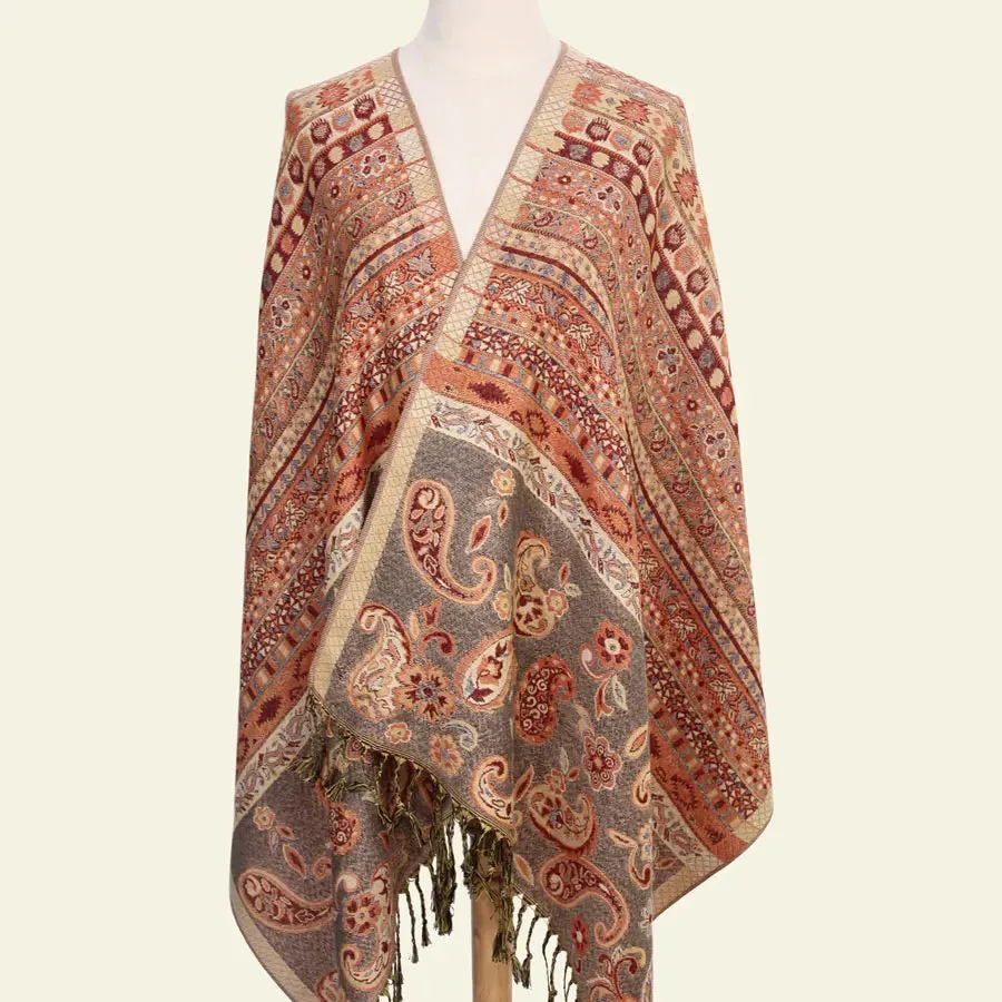 Paisley Tippet From India Winter Scarf Ethnic Scarves Stole Cotton Indian Echarpe 190*70cm