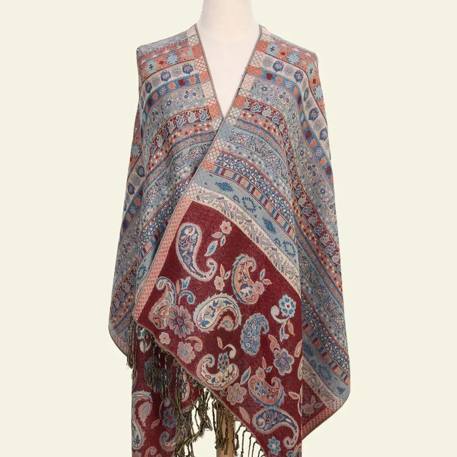 Paisley Tippet From India Winter Scarf Ethnic Scarves Stole Cotton Indian Echarpe 190*70cm
