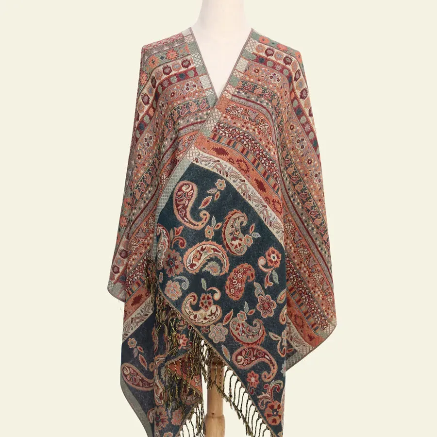 Paisley Tippet From India Winter Scarf Ethnic Scarves Stole Cotton Indian Echarpe 190*70cm