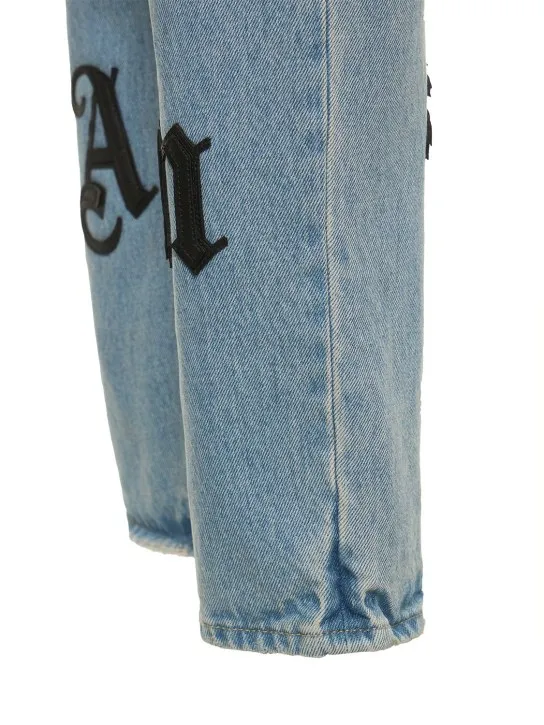 Palm Angels   Logo patch cotton denim jeans 