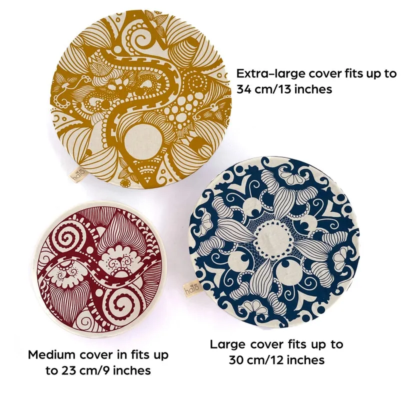 Paradise Dish Covers- Large Set of 3