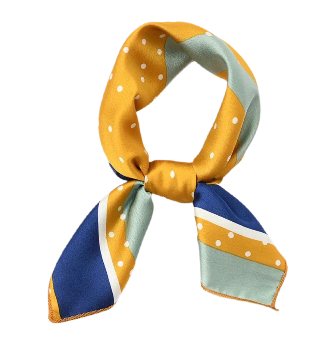Patterned Knotted Scarf Headwrap