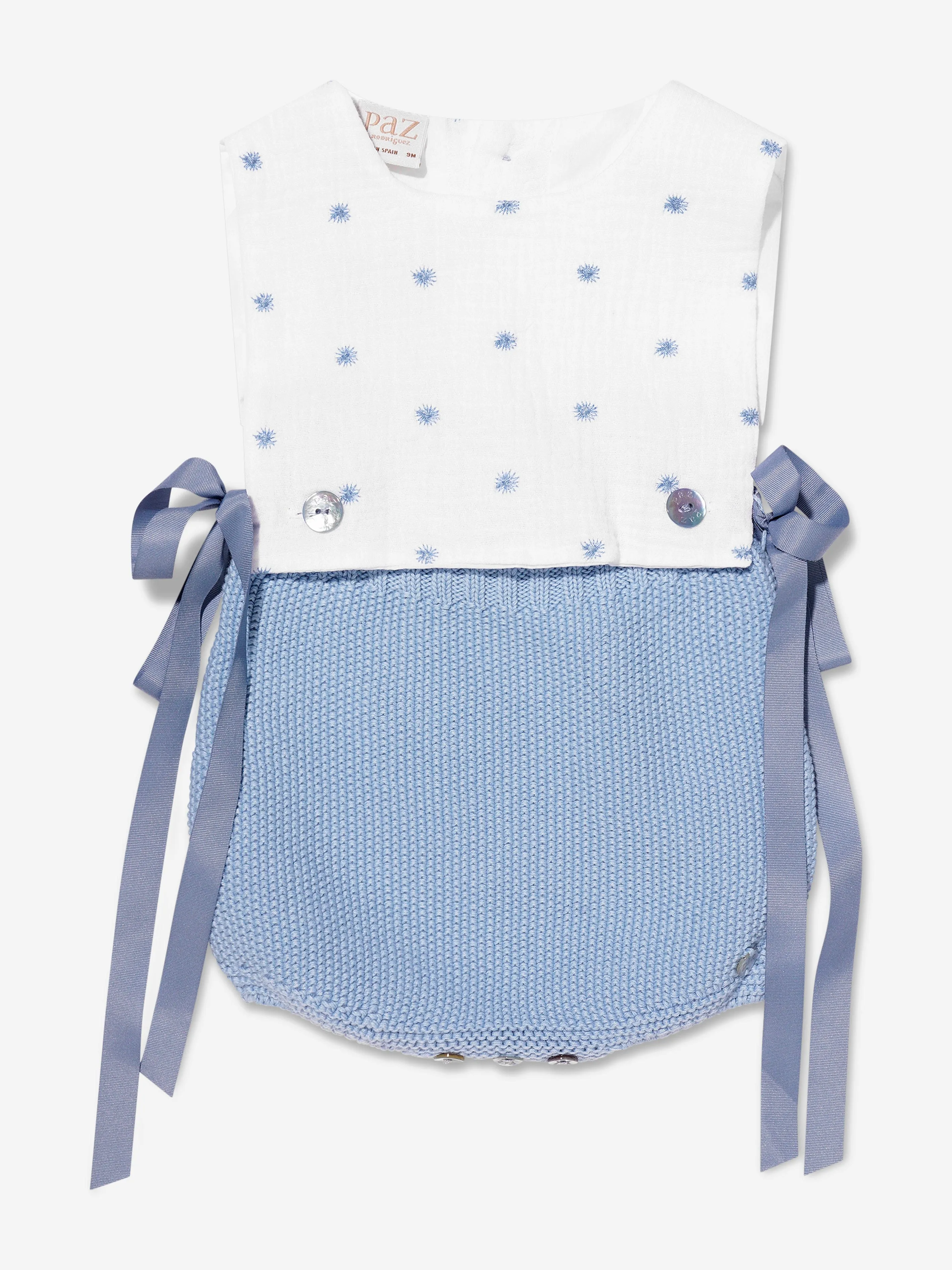 Paz Rodriguez Baby Girls Romper in Blue