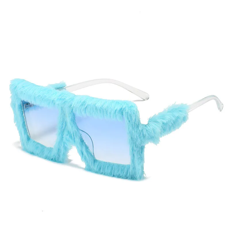 Plush Winter Women's Fashion Cats' Eye Sunglasses