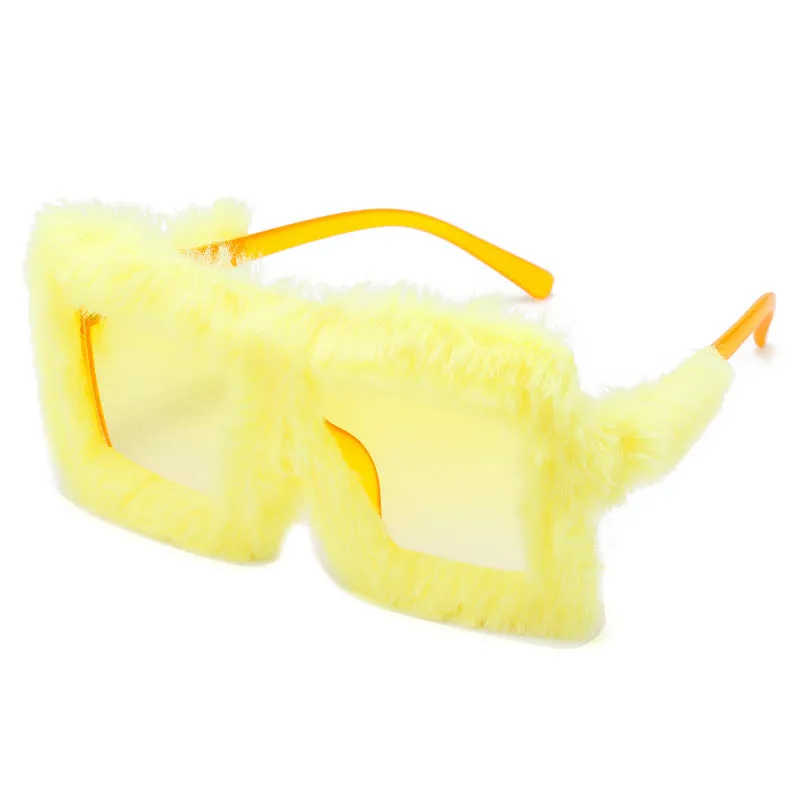 Plush Winter Women's Fashion Cats' Eye Sunglasses