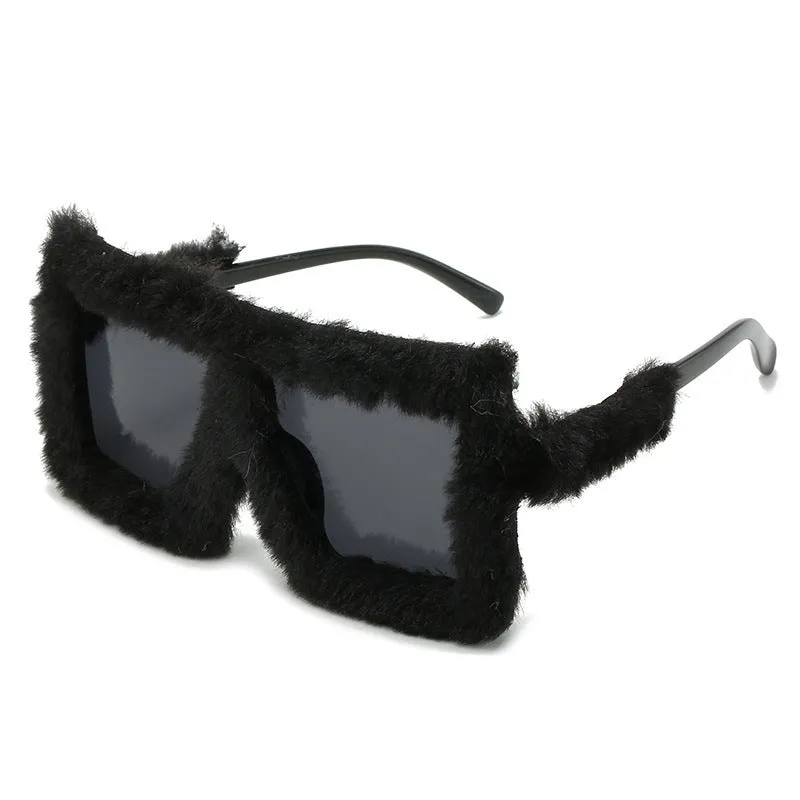 Plush Winter Women's Fashion Cats' Eye Sunglasses