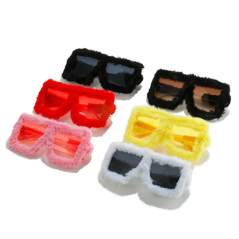 Plush Winter Women's Fashion Cats' Eye Sunglasses