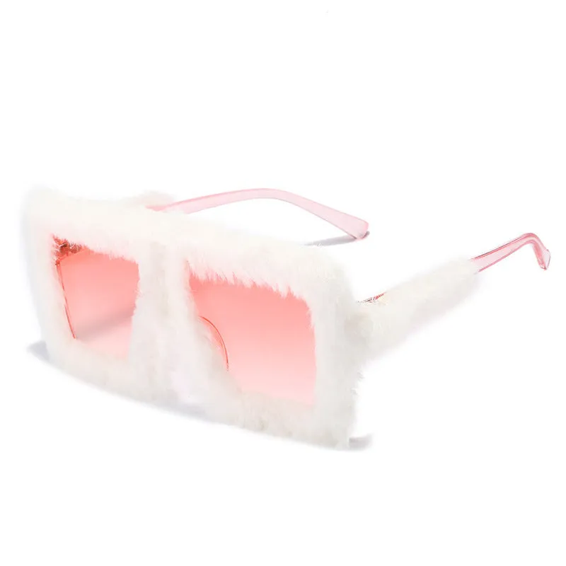 Plush Winter Women's Fashion Cats' Eye Sunglasses