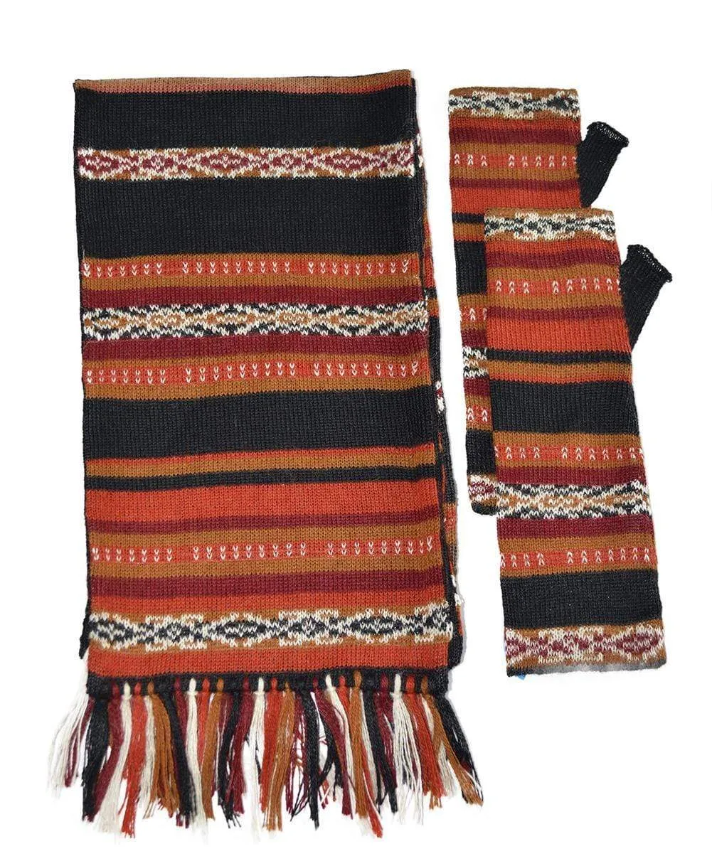 Potosi Alpaca Hat, Scarf and Gloves Set