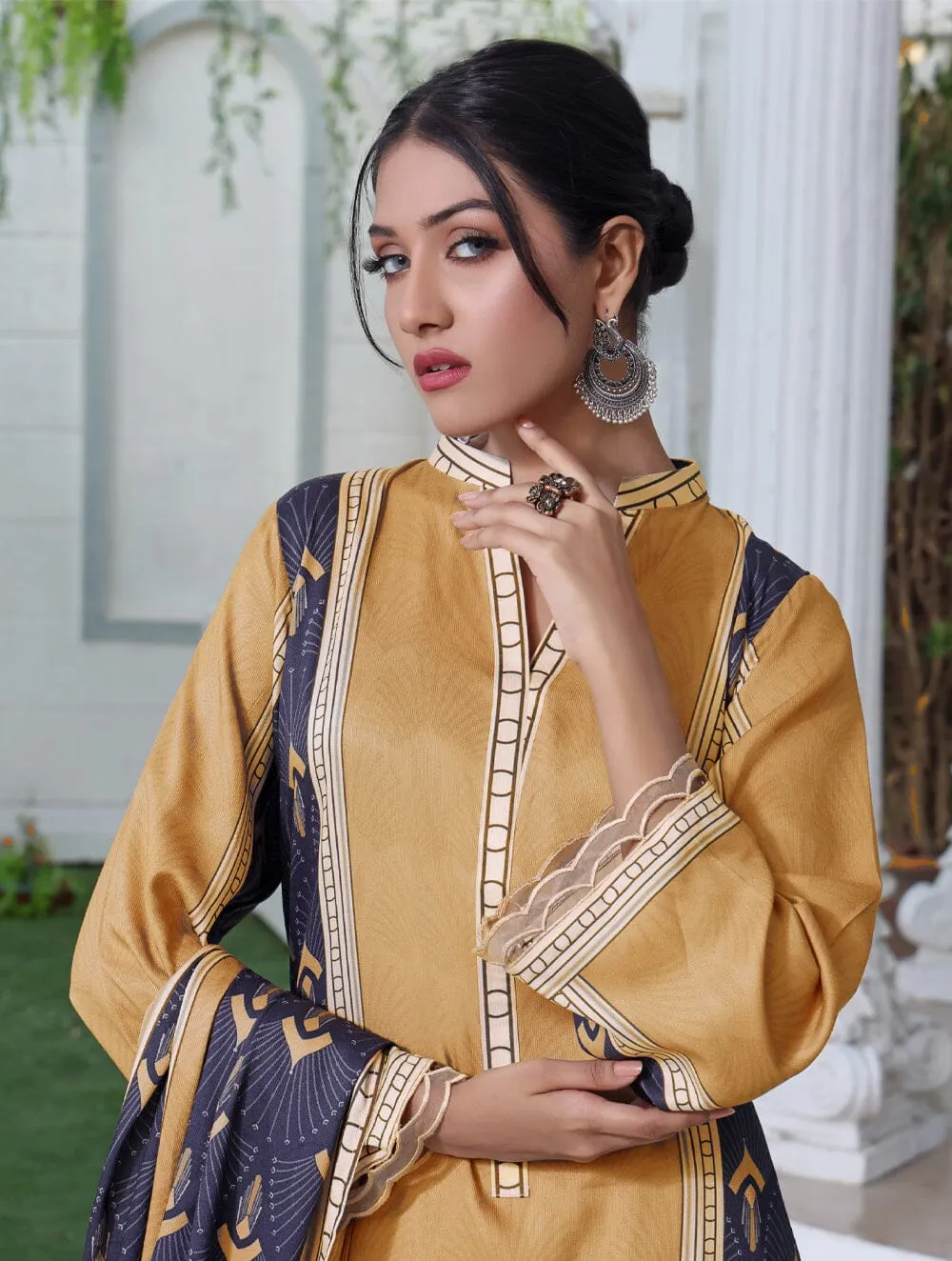 Printed Linen Suit with Printed Dupatta KTE-1643