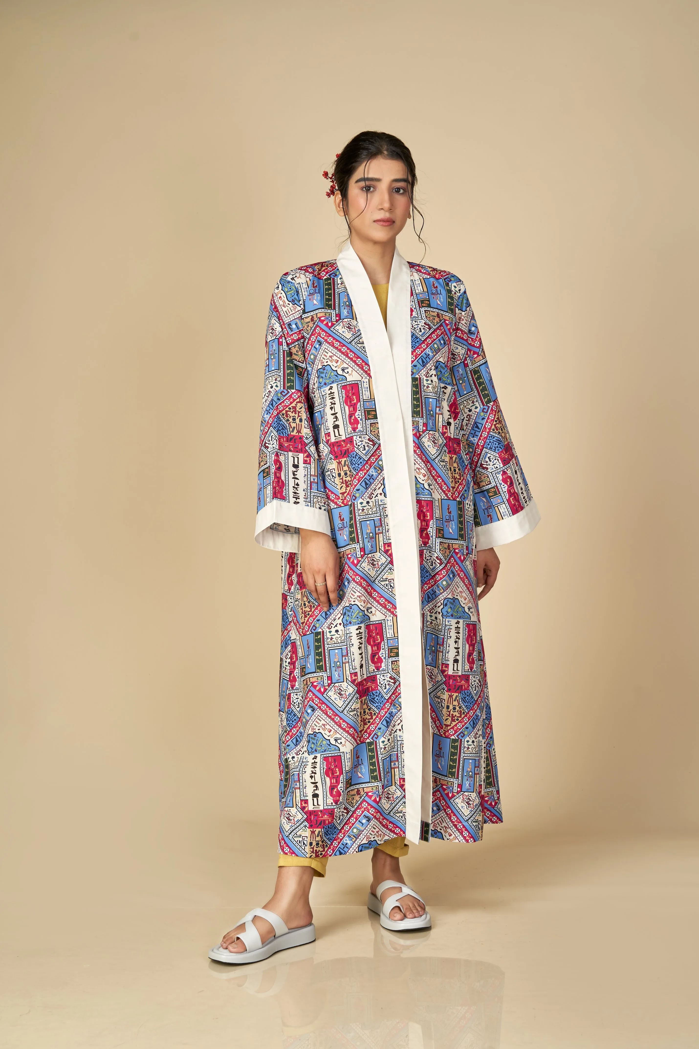 PRINTED LONG JACKET  S24-F06