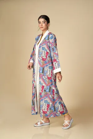 PRINTED LONG JACKET  S24-F06