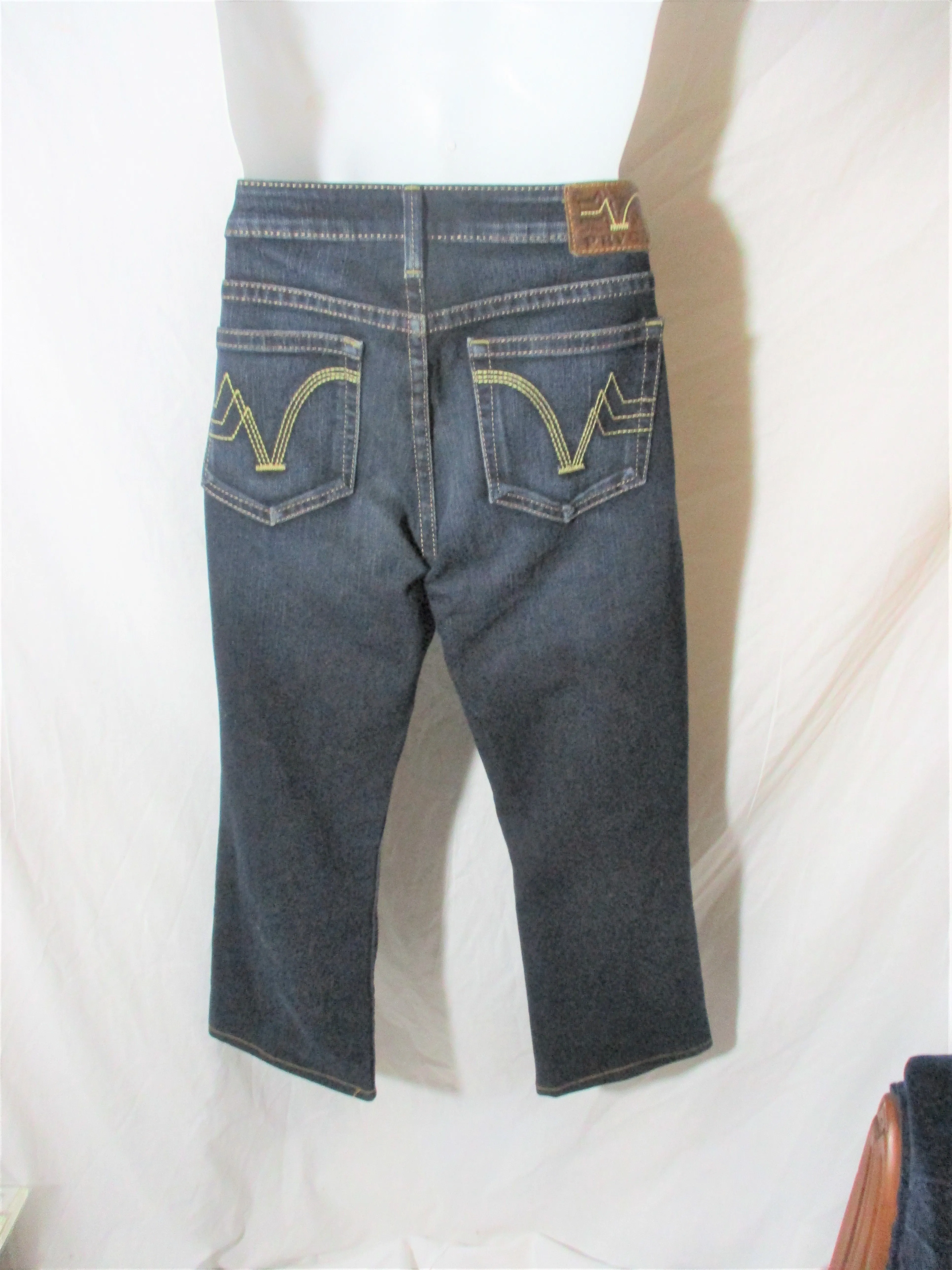 PRVCY PREMIUM JEANS USA Straight Leg Denim Dungarees PANTS BLUE 32