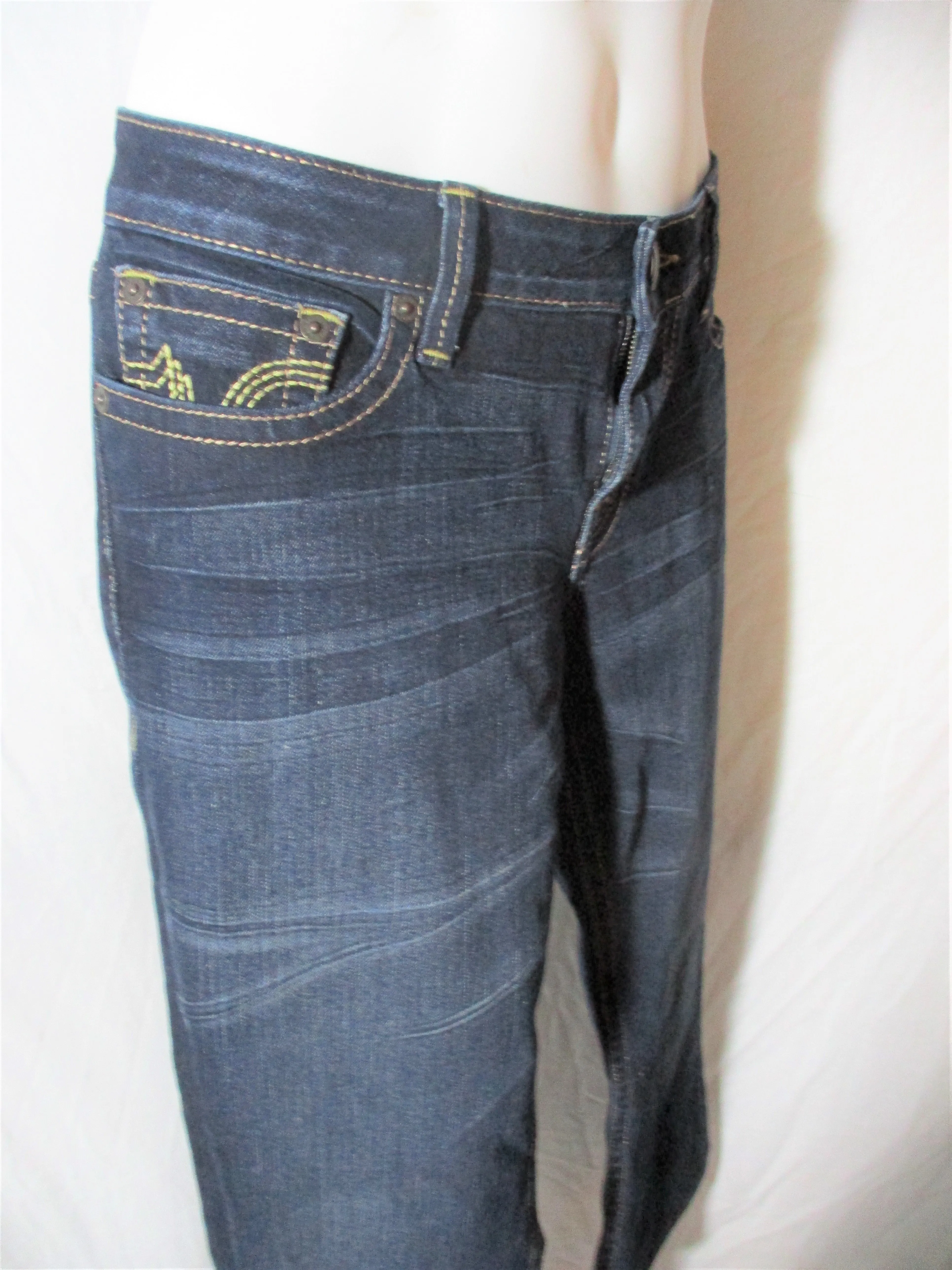 PRVCY PREMIUM JEANS USA Straight Leg Denim Dungarees PANTS BLUE 32