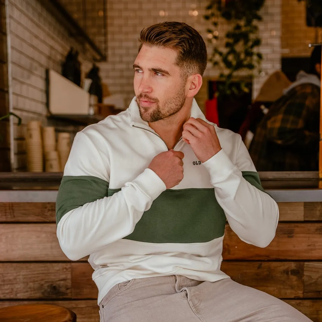 Quarter Zip Sweater - Green