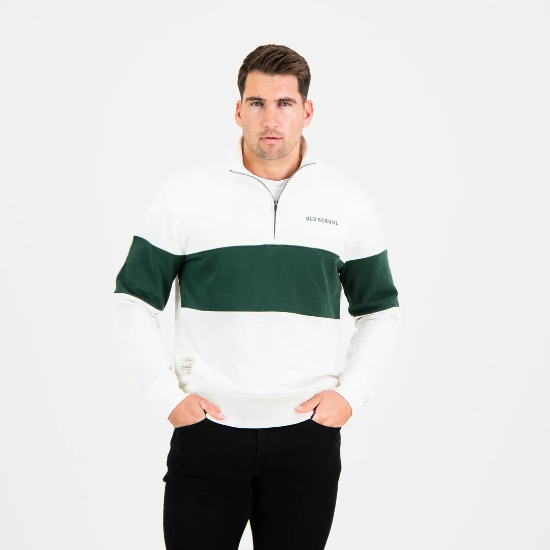 Quarter Zip Sweater - Green