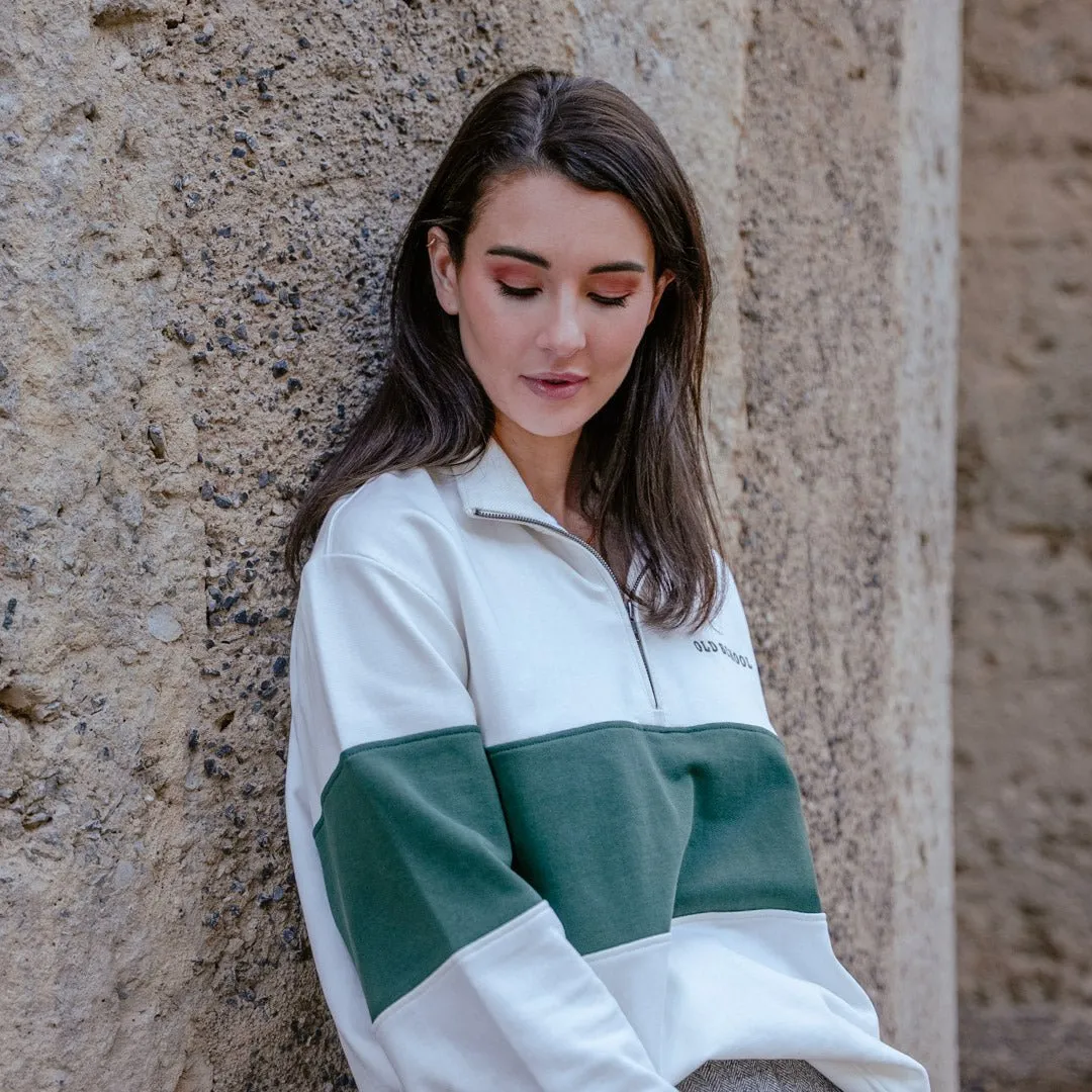 Quarter Zip Sweater - Green