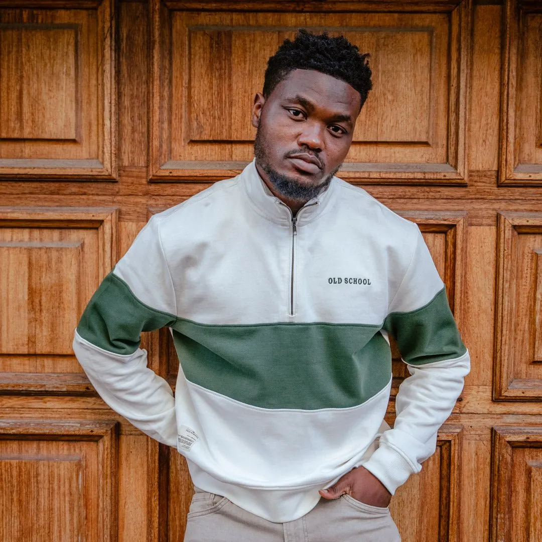Quarter Zip Sweater - Green