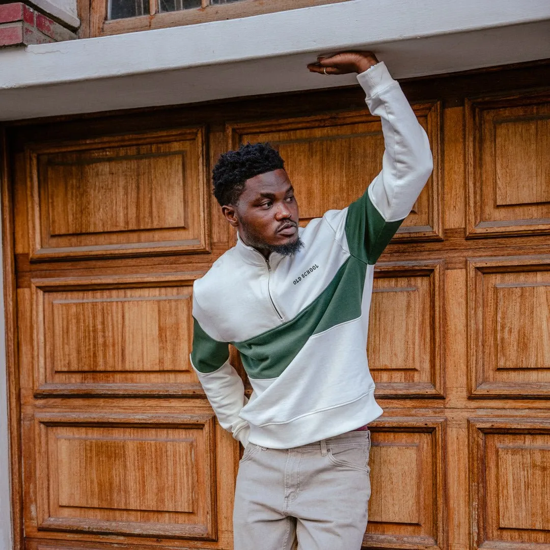 Quarter Zip Sweater - Green