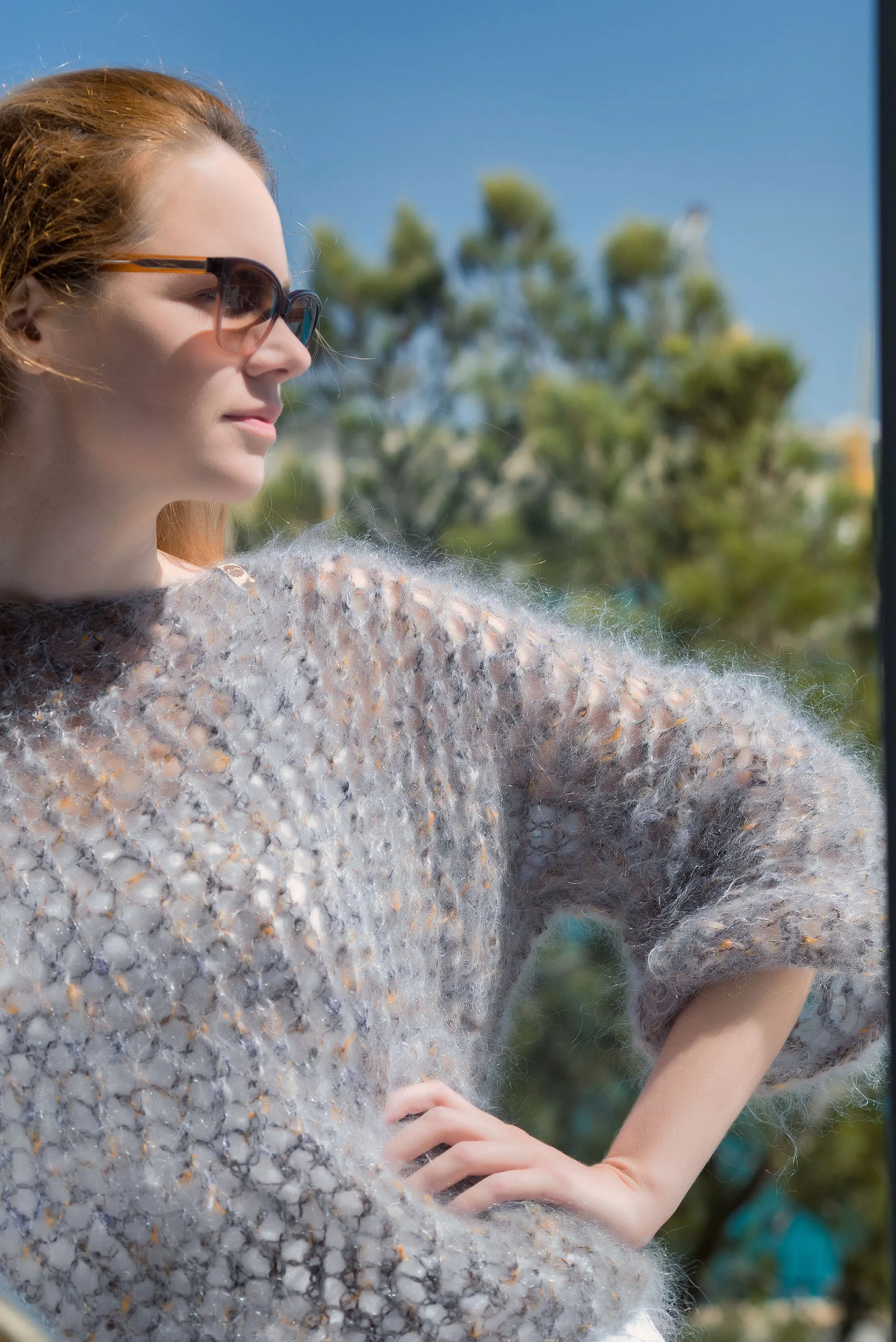 "Married to the Cloud" Grey sweater