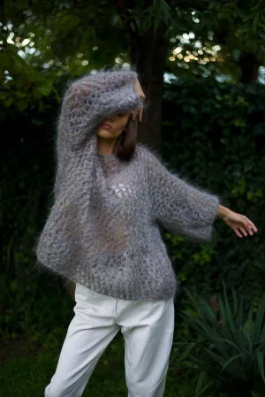 "Married to the Cloud" Grey sweater