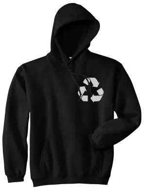 Recylce Logo Chest Mens Pullover Hoodie