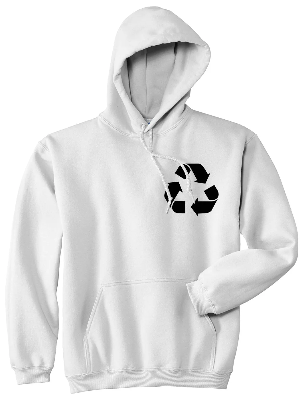 Recylce Logo Chest Mens Pullover Hoodie