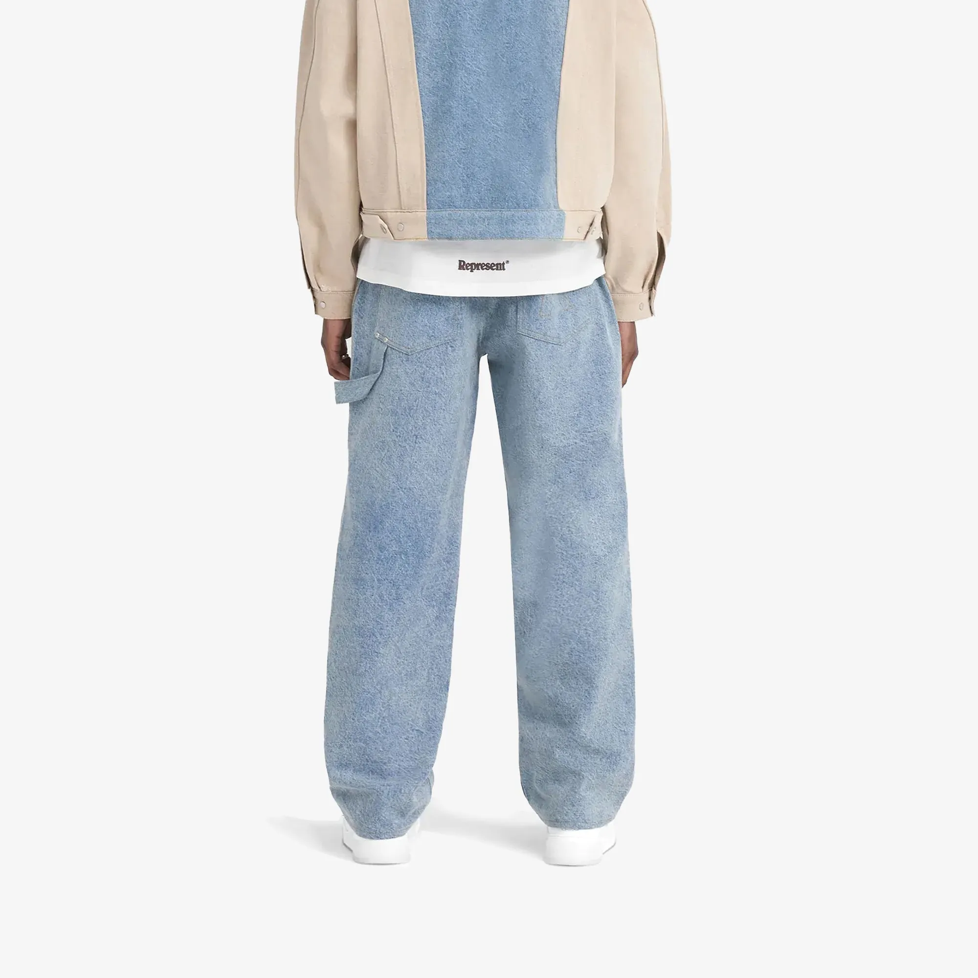 REPRESENT | R3C-V2 COLOUR BLOCK CARPENTER DENIM { BLUE