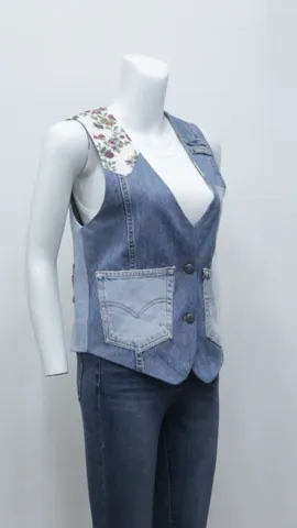 Rework Lee Denim Vest
