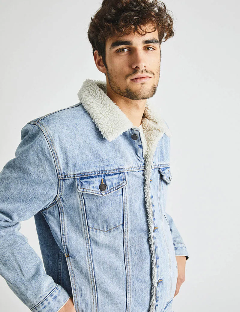 Rollas MENS DENIM SHERPA - ORIGINAL STONE