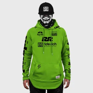 RR Racing Scoop Pullover Hoodie {Lime Green}