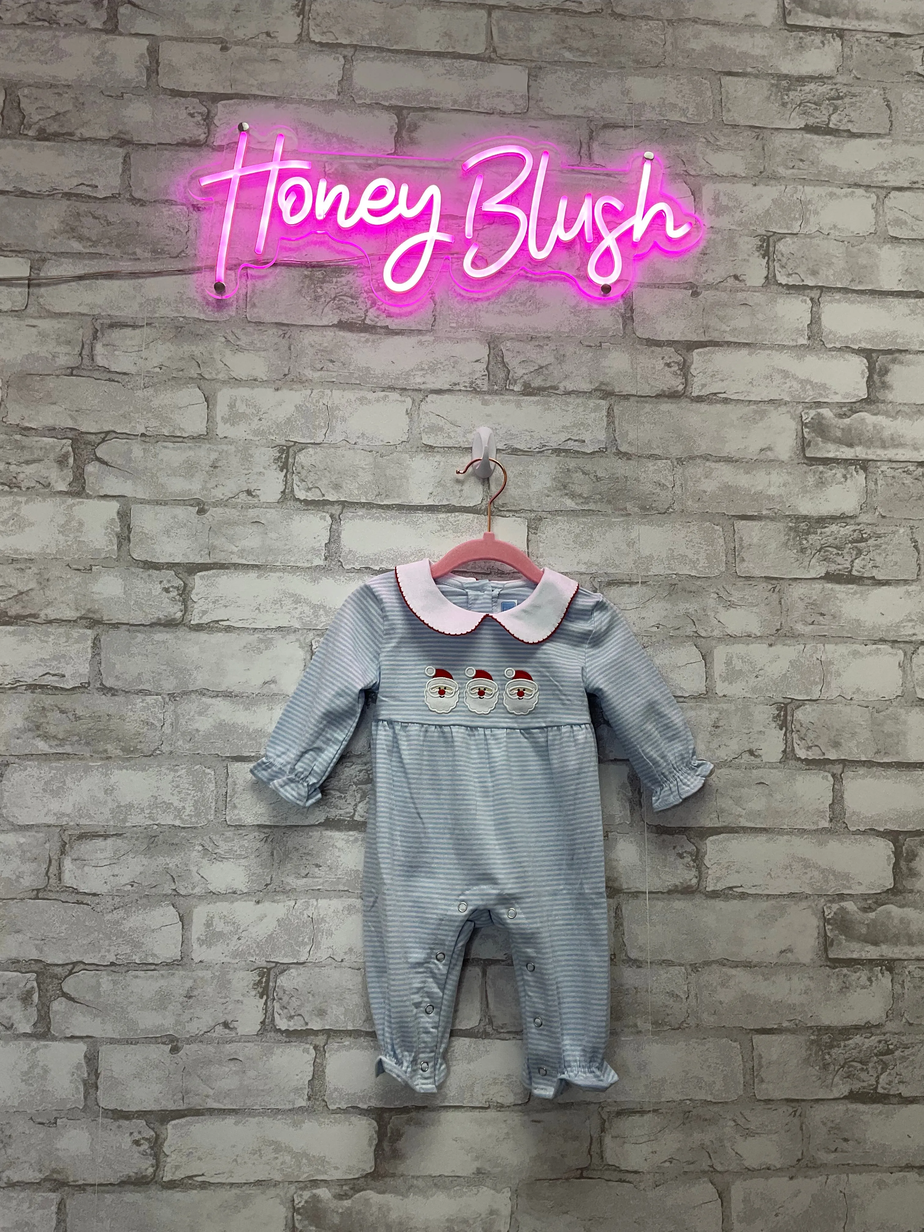 Santa Girls Romper