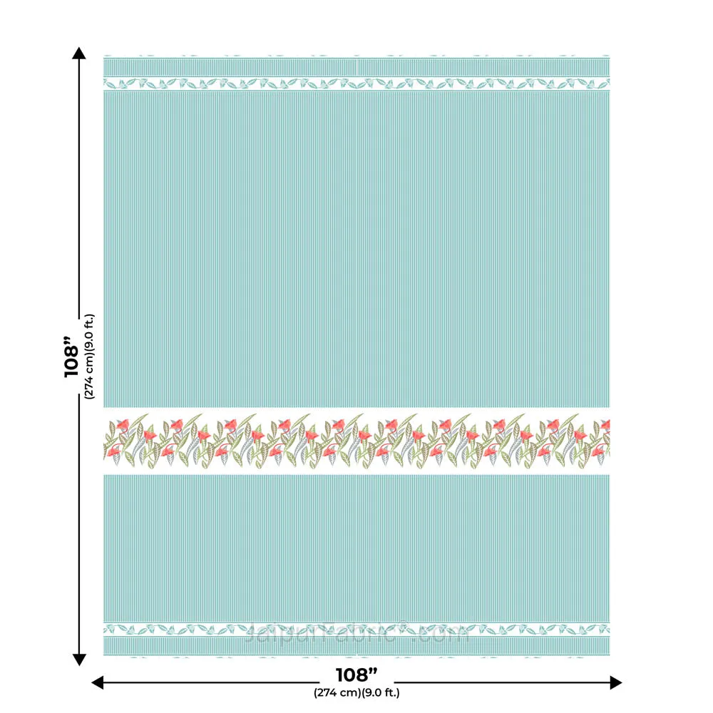 Sea Green Eco Friendly Pure Cotton King Size Double BedSheet
