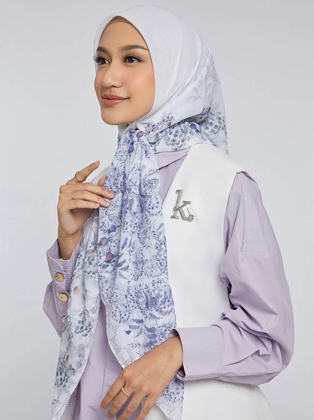 SENARA SIGNATURE SCARF IVORY